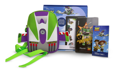 Bolsa de transporte Buzz Lightyear com o kit Toy Story