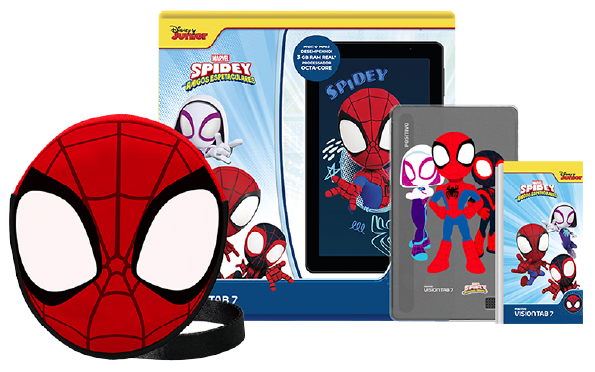 Bolsa de transporte e kit da caixa do Vision TAB 7 Spidey