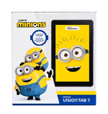 Caixa do Vision TAB 7 Minions