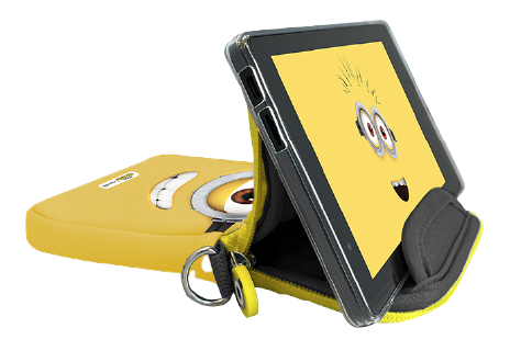 Capa de proteção Minions apoiando o tablet